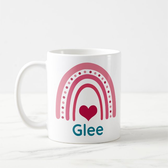 Glee Viva Magenta Boho Rainbow Kaffeetasse (Links)