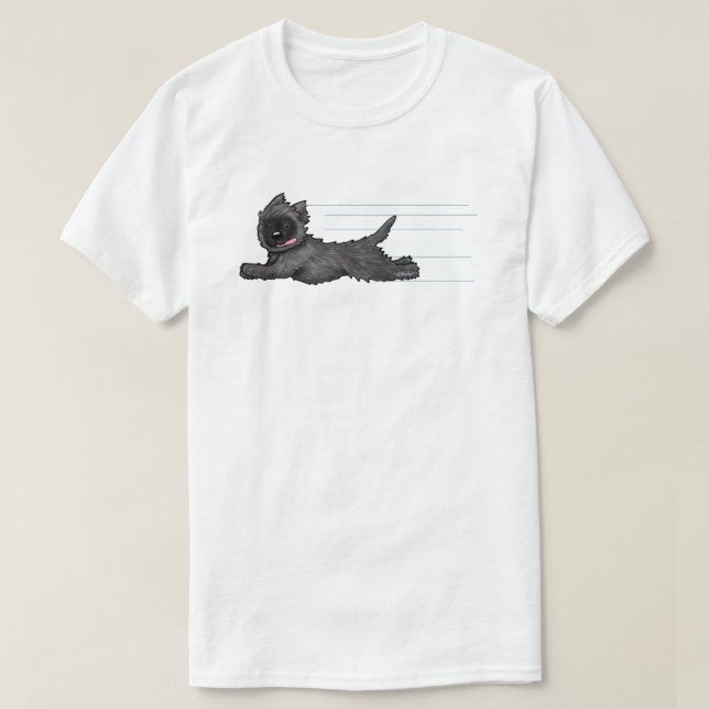 Gleeful Running Cairn T - Shirt (Design vorne)