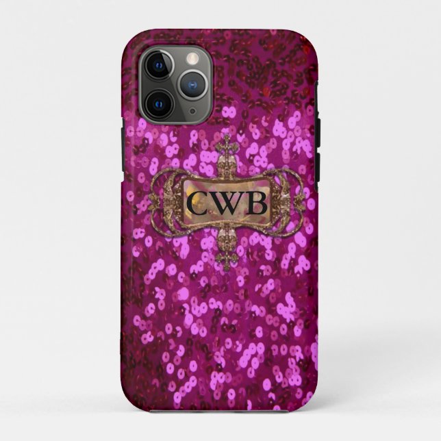 Gleem Shea II Hübsch Bling Girl Monogram Case-Mate iPhone Hülle (Rückseite)