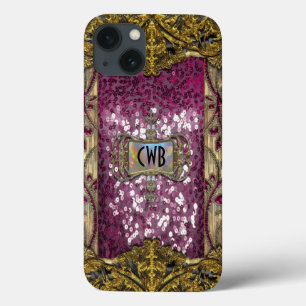 Gleemshore Grace Viktorianische Bling Monogram iPhone 13 Hülle