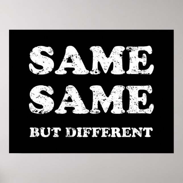 GLEICH, ABER ANDERS POSTER (Vorne)