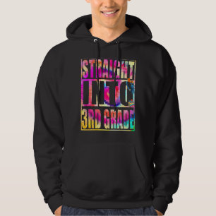 Gleich in die 3. Klasse Gefärbte Krawatte zurück z Hoodie