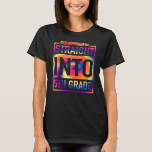 Gleich in die 5. Klasse Gefärbte Krawatte Lehrer z T-Shirt