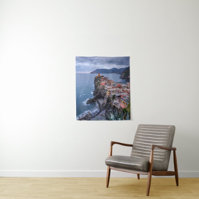 Gleich nach Sonnenuntergang | Vernazza, Cinque Wandteppich (Beispiel)