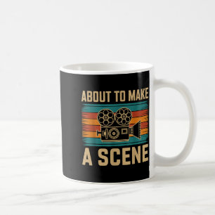 Gleich wird eine Szene gedreht Filmemachen Filmema Kaffeetasse