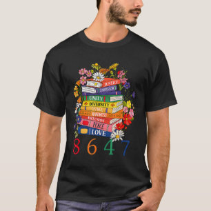 Gleichberechtigung Buch Blume 8647 Frauenrechte Fe T-Shirt