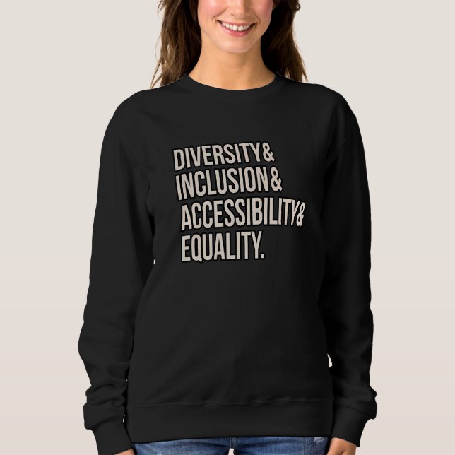 Gleichberechtigung der Diversitys - Frauen unterst Sweatshirt (Vorderseite)