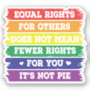 Gleichberechtigung   LGBTQ-Rechte   Parade   Ally Aufkleber