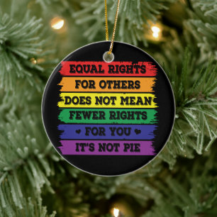 Gleichberechtigung   LGBTQ-Rechte   Parade   Ally Keramik Ornament