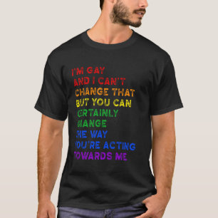Gleichberechtigung LGBTQ+-Stolz Schwulenrechte-Erk T-Shirt