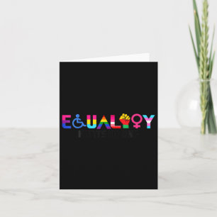 Gleichberechtigung Pride Rainbow Lgbtq Weibliche B Karte