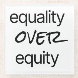 Gleichberechtigung Über Equity Glasuntersetzer