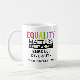 Gleichberechtigung, weil Gleichheit von Angewohnhe Kaffeetasse