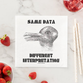 Gleiche Daten, verschiedene Interpretations-Illusi Serviette