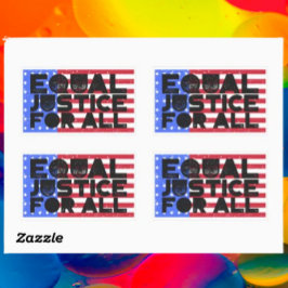 Gleiche Gerechtigkeit für alle - Aufkleber für ame