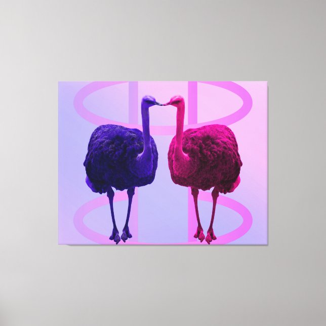 Gleiche Gesichter der verschiedenen Leinwand Kunst (Vorderseite)