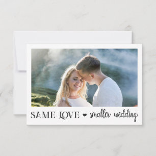 Gleiche Liebe kleinere Hochzeit verkleinert einfac