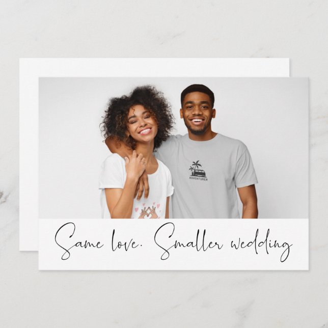 Gleiche Liebe Kleineres Foto für Hochzeitsszenarie Ankündigung (Vorne/Hinten)