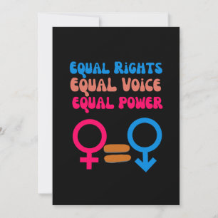 Gleiche Rechte Gleiche Stimme Feministische Gleich Einladung