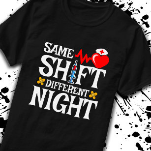 Gleiche Umschalt-Nacht-Nacht-Nacht-Umschalt-Kranke T-Shirt