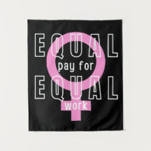 Gleicher Lohn für gleiche Arbeit Feministin