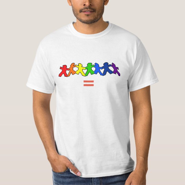Gleicher T - Shirt der Männer der Liebe-LGBT (Vorderseite)