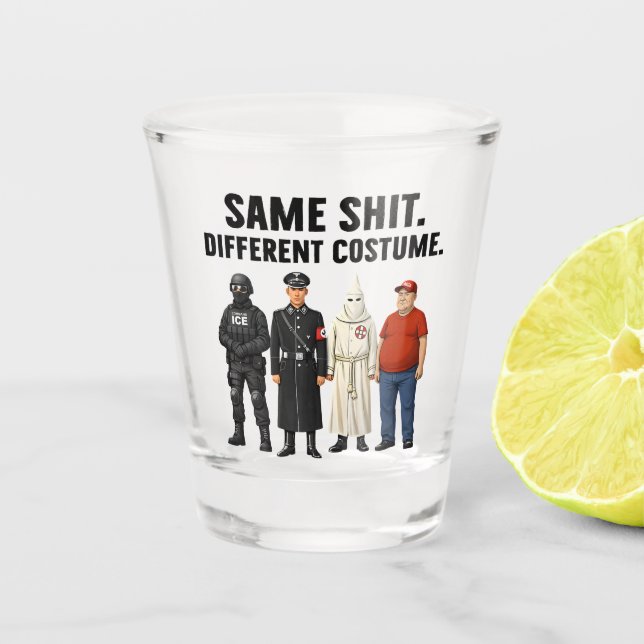 Gleiches Anderes Kostüm Schnapsglas (Vorderseite)
