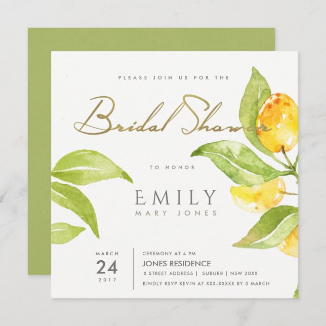 GLEICHES BRAUTPARTY EINLADUNG (Vorne/Hinten)