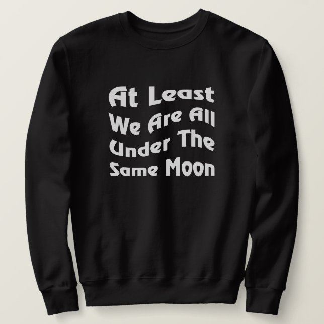 Gleiches Moon Unity Unique Text-Apparet für Verbin Sweatshirt (Design vorne)
