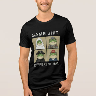 Gleiches Zeug, anderer Hut Lustiger politischer Fr Tri-Blend Shirt