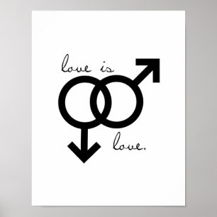 Gleichgeschlechtliche Liebe ist Liebe (Männer) Poster
