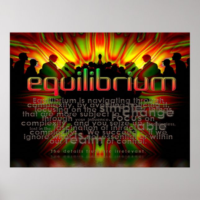 Gleichgewichtswörter Poster (Vorne)