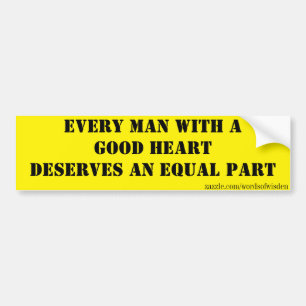 Gleichheit Autoaufkleber