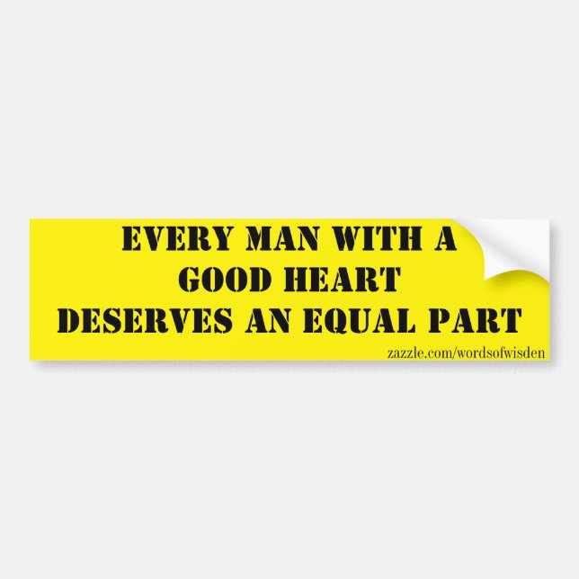 Gleichheit Autoaufkleber (Vorne)