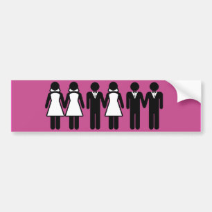 GLEICHHEIT DER EHE HOCHZEIT -.png Autoaufkleber