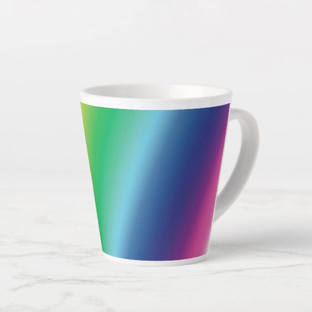 Gleichheit der Regenbogenfarben - latte Tasse (Rechte Ecke)