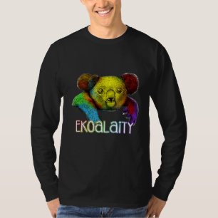 Gleichheit Ekoality Niedlich Koala Rainbow Lgbt Pr T-Shirt