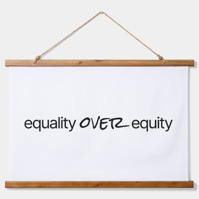 Gleichheit gegenüber dem Aktienholz-Wandteppich Wandteppich Mit Holzrahmen (Vorne)