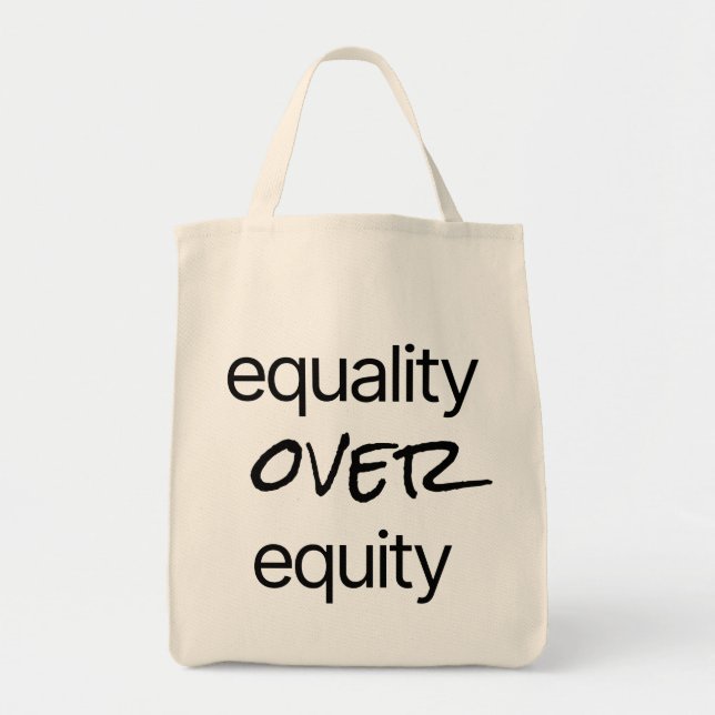 Gleichheit gegenüber der "Equity Grocery Tote Bag" Tragetasche (Vorne)