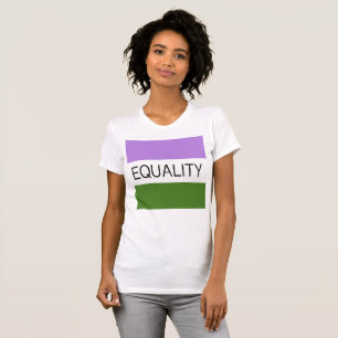 GLEICHHEIT Genderqueer-Flagge T-Shirt