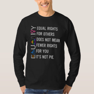 Gleichheit Gleichberechtigung für andere bedeutet T-Shirt