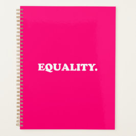 Gleichheit heiß rosa moderne Typografie minimalist Planer