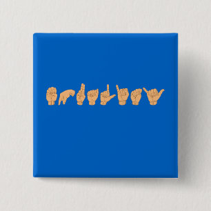 GLEICHHEIT in der amerikanischen Gebärdensprache Button