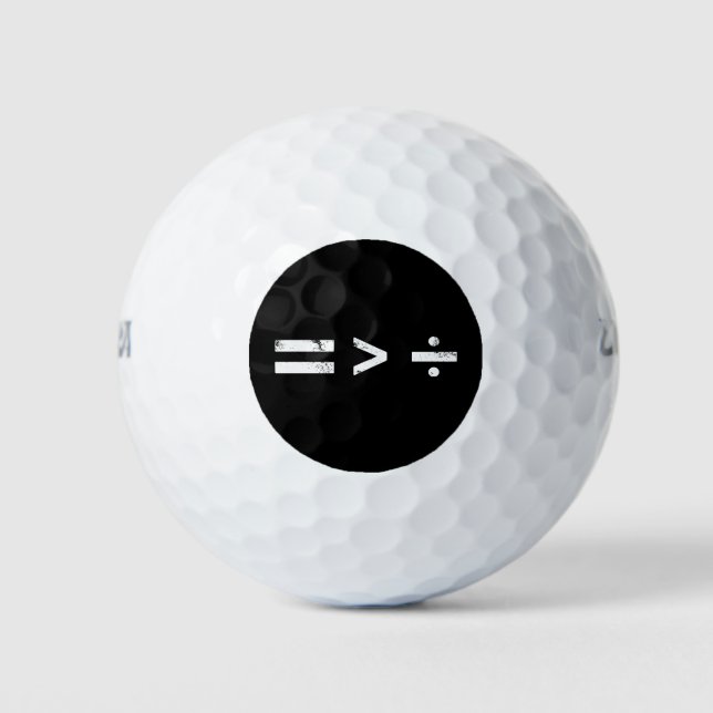 Gleichheit ist größer als AbteilungSoziale Gerecht Golfball (Vorderseite)