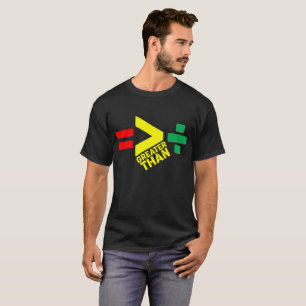 Gleichheit ist größer als Division - schwarze Gesc T-Shirt
