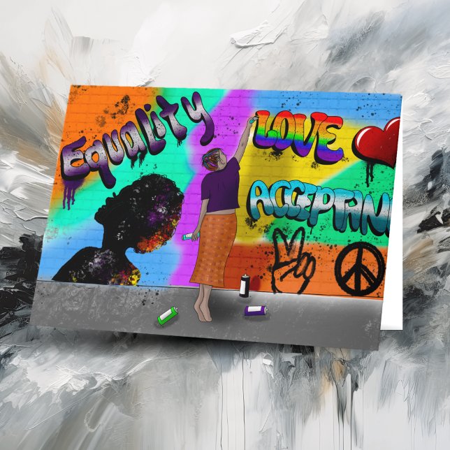 Gleichheit, Liebe und Akzeptanzkunst Karte (Von Creator hochgeladen)
