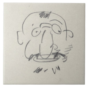 Gleichheit Lui-Meme (Bleistift Gebührnde Lautrec Fliese