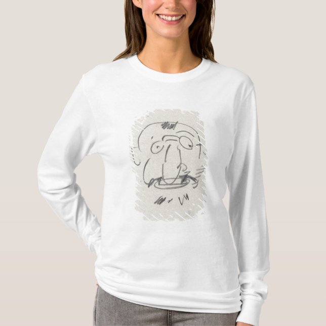 Gleichheit Lui-Meme (Bleistift Gebührnde Lautrec T-Shirt (Vorderseite)