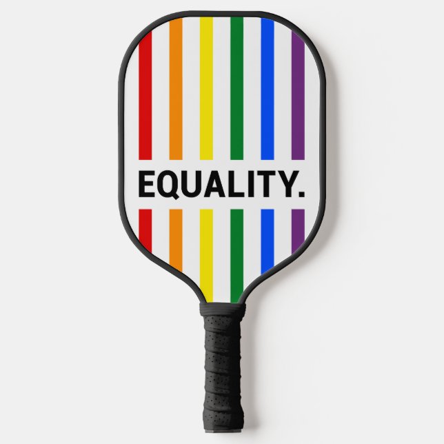 Gleichheit Pride Rainbow Pickleball Schläger (Vorderseite)