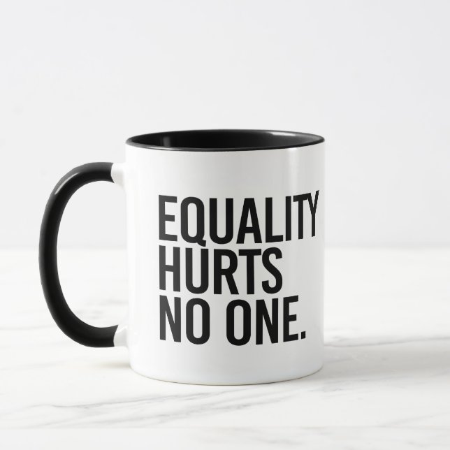 Gleichheit schadet niemandem tasse (Links)